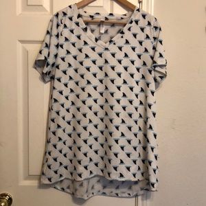 LuLaRoe Christy Shark Fin Tee